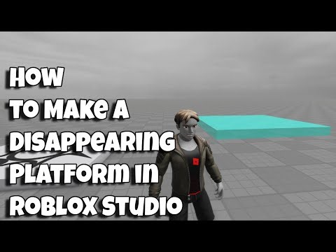 How to Make a Disappearing Platform in Roblox Studio