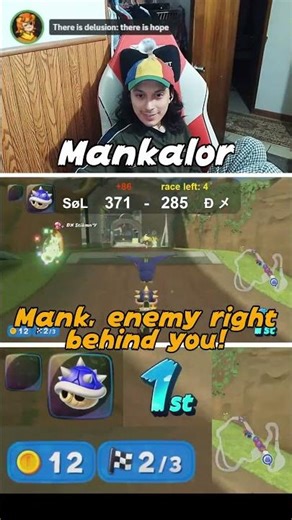 TROLLING with Blue Shell IN FIRST! #mariokartworld