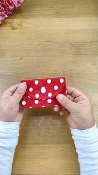 🎀 Cute Polka Dot Wallet DIY #handmade #diy #sewing #easysewing #sewingproject #sewingtutorial