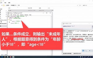 20python条件(年龄输出)