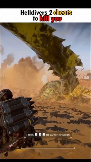 proving that helldivers 2 cheats to kill you #helldivers2 #gaming #shorts