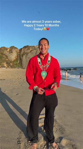 Celebrating my 2 years 10 months sober in Los Angeles!❤️‍🩹🥺 #fyp #nativetiktok #indigenous #sober #losangeles