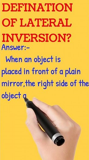 Definition of Lateral inversion?/#shorts /#definition .