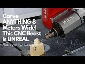 5 Axis CNC Router Machine Carve anything 8 meters wide! | OMNICNC