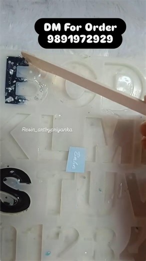 B Letter Resin Keychain Making 💎 | Satisfying Resin Pouring ASMR | Handmade Gift
