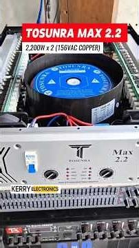 TOSUNRA Max 2.2 Professional Power Amplifier 2200W (156VAC COPPER)
