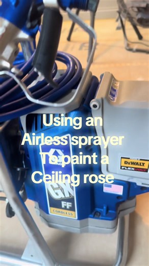 Spraying a Ceiling Rose with the Graco GXFF
