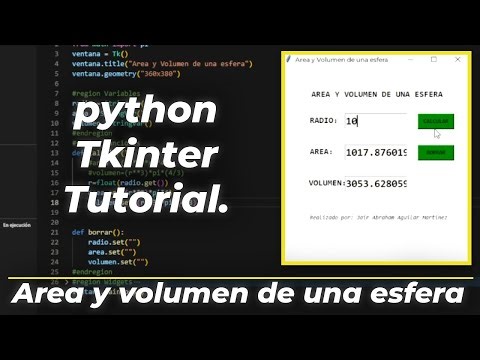 CALCULADORA DE AREA Y VOLUMEN | Python Tkinter place tutorial |