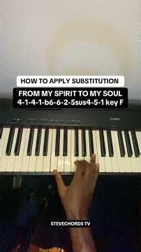 How to apply substitution on key F #piano #piano #amapianodancechallenge