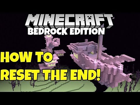 Minecraft Bedrock: (Broken) How To Reset The END DIMENSION! PE PC MCPE Xbox