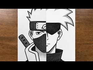 How to Draw Kakashi vs Gojo | Anime Drawing Comparison (Step-by-Step)