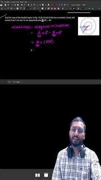 Area of Shaded Region | Concentric Circles (R=14, r=7, θ=40°) | Class 10 Maths Chapter 12