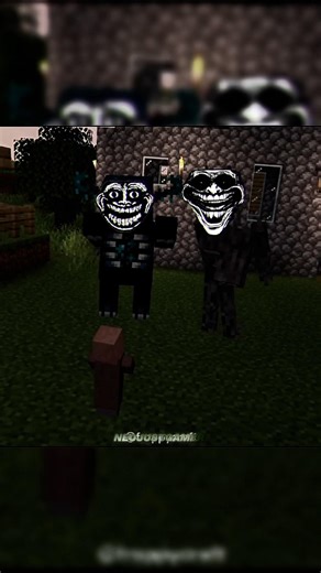 Minecraft Troll Face Edit ☠️ #minecraft #trollface #trending #viral #shortfeed #shorts