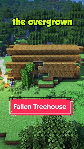Explore Minecraft Fallen Treehouse Build Ideas