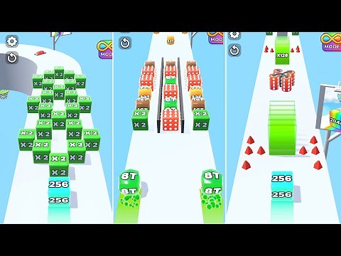 Jelly Run 2048 Incredible Gameplay | Normal Level vs Hard Level | 4096e vs 1 Billion