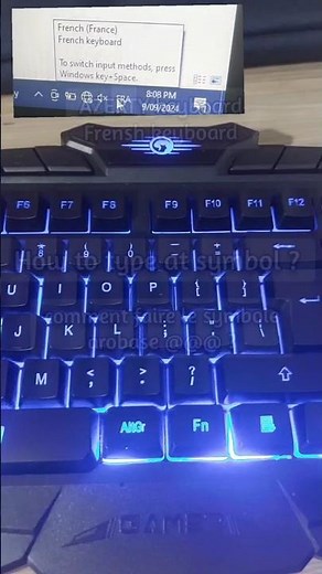 Comment faire le symbole arobase sur PC? #laptop #clavier #ordinateur