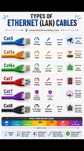 Ethernet Cable Guide: Choose the Right Cat5–Cat8 Cable