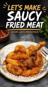 Let’s Make Saucy Fried Meat 🔥 | Juicy & Irresistible #Shorts