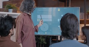 Senior Business Lady Explaining Information Digital Stock Footage Video (100% Royalty-free) 3578581457 | Shutterstock