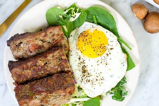 Breakfast Meatloaf with Bacon