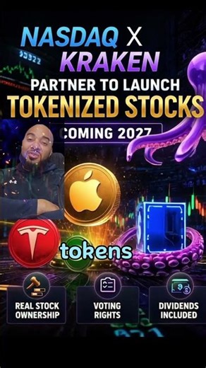 Nasdaq Partners With Kraken to Launch Tokenized Stocks on Blockchain #Crypto