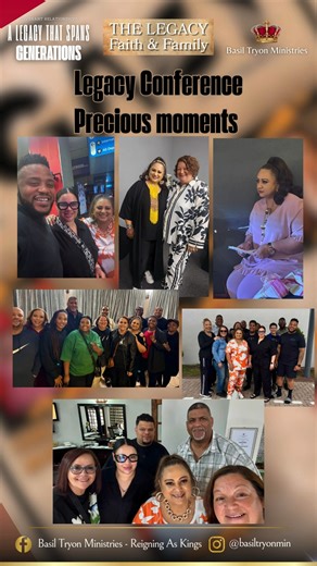 LEGACY IS BUILT ON LONG LASTING COVENANT RELATIONSHIPS Over 45 years ago, Drs. Basil and Anne Tryon and Elders Stanley and Margaret Lawrence forged a covenant that became the foundation of a legacy of faith and family. That same covenant relationship continues to shape generations, now seen in the ministry partnership between Pastor Michelle Tryon, Apostle Howard and Prophet Jackie Pyoos, and Pastor Estelle Hemero. Recently, Apostle Howard and Prophet Jackie Pyoos hosted the Legacy Conference at