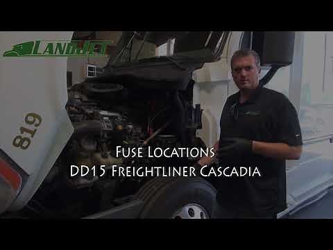 Fuse Box Locations - DD15 Freightliner Cascadia