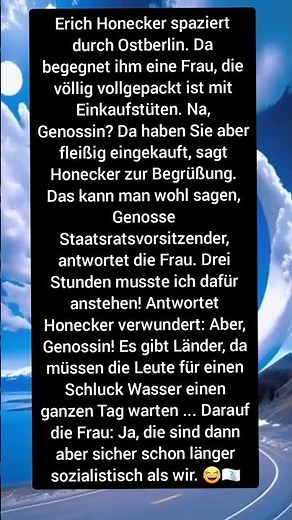 Honecker und die bittere Wahrheit... 😂