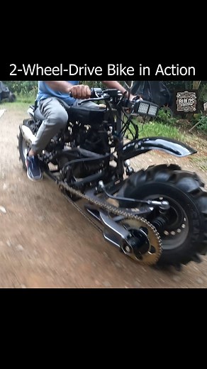 365K views · 4.2K reactions | This is my custom-built 2WD motorcycle,...