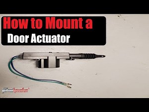 How to Mount / Install a Door Lock Actuator (12 Volt) | AnthonyJ350