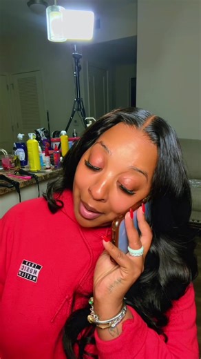 🙂‍↔️🙂‍↔️🙂‍↔️it’s been sooo long , forgot what hair felt like 🤣 @Bleue 💙🌈 ladies she’s officially a Georgia peach now and taking appts!! @coachelladestiny got the bundles .. & @nina_gabrielleee got ya on the lashes 🫶🏽