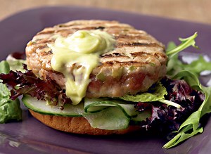 Asian-Inspired Tuna Burger With Wasabi Mayo Recipe