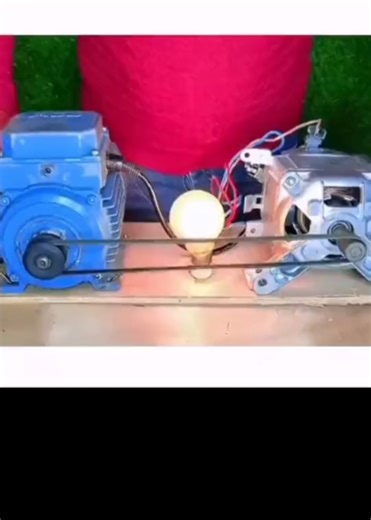 I have created a free 220V 9000W power generator with a car electric generator. #DIY #fyp #fyppppppppppppppppppppppp #freeenergy #trend