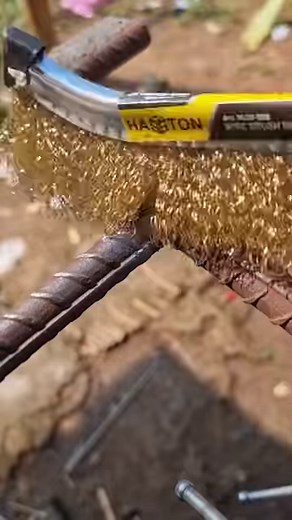 Correct welding techniques for steel rebar projects #welding #fbreels #art | Welder art