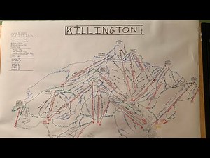 Drawing a map of Killington | Time Lapse & Finishing product!