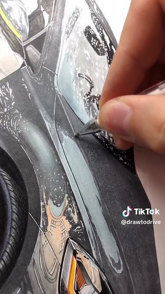 by @iarisyiy #drawtodrive #golf8 #vwgolf #golf #volkswagen #pencildrawing #drawingtutorial #drawinglessons #cardrawing #carsketching #automotiveart #copicmarker #copic #promarker