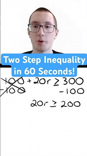 Two Step Inequality in 60 Seconds!