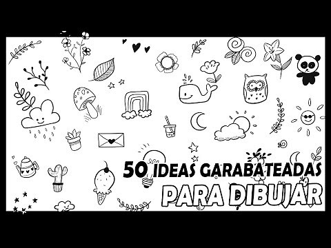 50 IDEAS de GARABATOS para cuando estás aburrido | Garabatos fáciles para principiantes 🔥