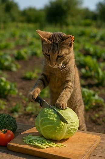 🐱 Cat vs Cabbage! 1-Second Madness 🥬💥