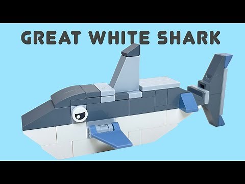 Great White Shark using LEGO blocks | LEGO Classic | Activity videos for kids | How to build