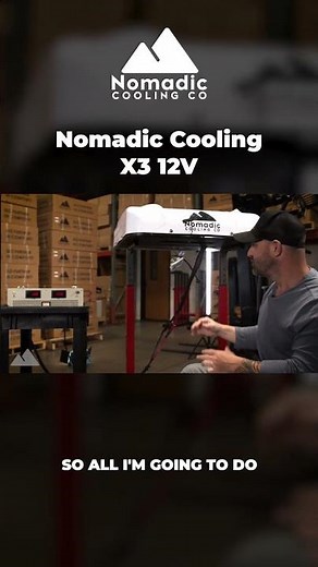 12V or 24V Off-Grid🔋Nomadic Cooling X³ ⛰️ Mobile Air Conditioner