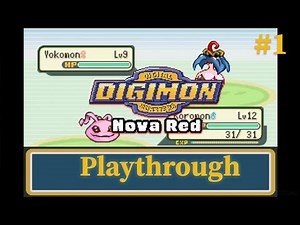 Digimon Nova Red | Playthrough #1 | Starter & Pewter Gym Leader | No Commentary (GBA)
