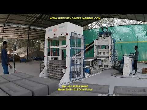 solid concrete block machine