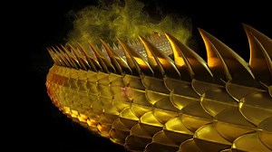 Cinema 4D & Turbulence FD -Dragon -c4d tfd 水墨龙-Chinese Dragons-Chinese Dragon Sculpt Model 3D