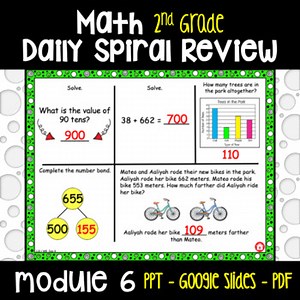 Math 2nd Grade Daily Spiral Review | Module 6 | Engage NY