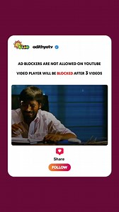 11K views · 41 reactions | Neenga Ad blocker ah Uninstall panitingala? #AdithyaTV #TamilComedies #Moonu #Dhanush #ShrutiHaasan #Youtube #Instagram #Ad #Tamilmemes #Friendship #Parithabangal #Trendingreels #TamilComedy #ComedyScenes #Kollywood #Tamilmemes | Adithya TV | Facebook