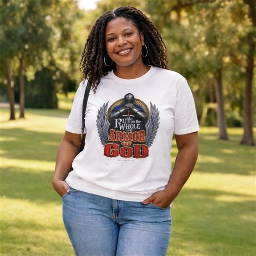 Put on the Whole Armor of God | Scripture Tee | Inspirational Quote Shirt, Ministry Top - Etsy