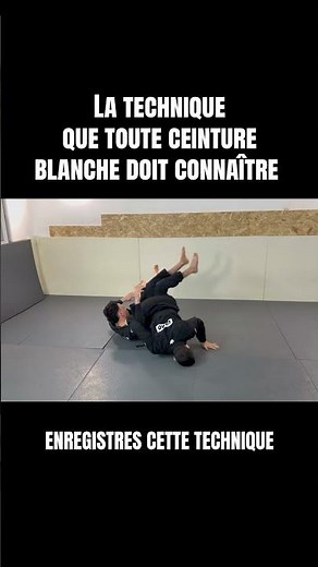 La technique que toute ceinture blanche en JJB doit connaître #jjb
