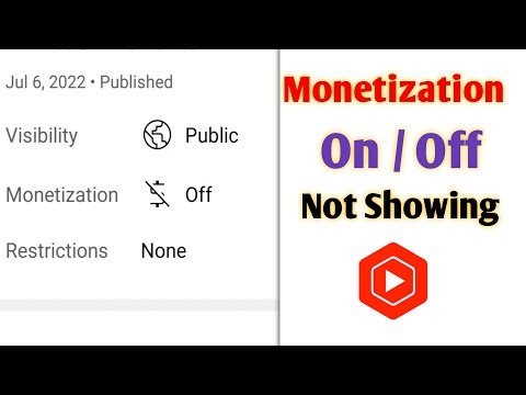 Monetization Option Not Showing 2022 In Youtube Studio || Fix Monetization Problem