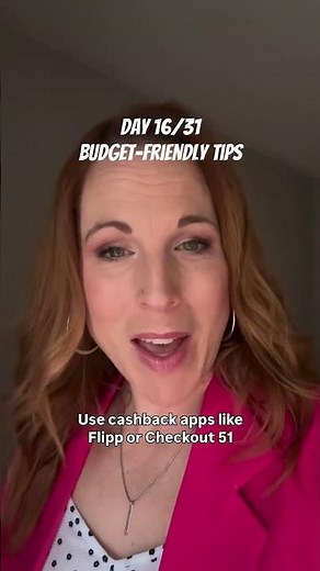 DAY 16/31 BUDGET FRIENDLY TIPS Cash‑back apps are the easiest savings you’ll ever make — no
